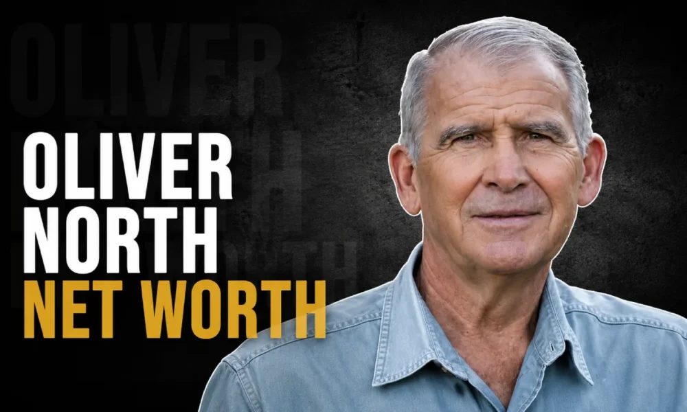 Oliver North and his financial standing in 2026