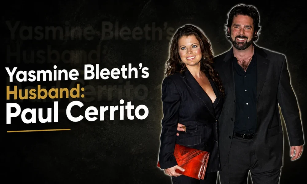 Yasmine Bleeth with her husband Paul Cerrito at a public event.