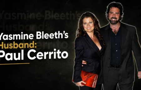 Yasmine Bleeth with her husband Paul Cerrito at a public event.