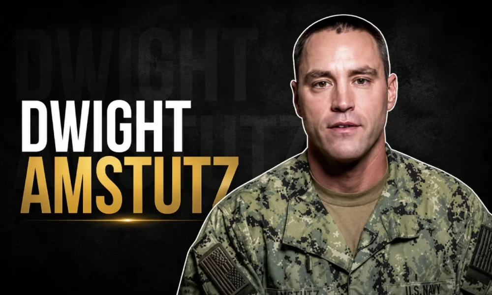 Dwight Amstutz, a Navy veteran known for his career, family life, and business background.