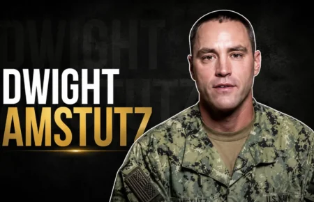 Dwight Amstutz, a Navy veteran known for his career, family life, and business background.