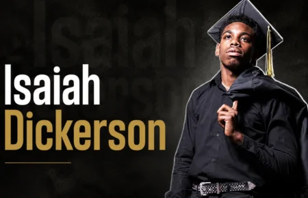 Isaiah Dickerson in graduation attire, highlighting his background and why people search for him.