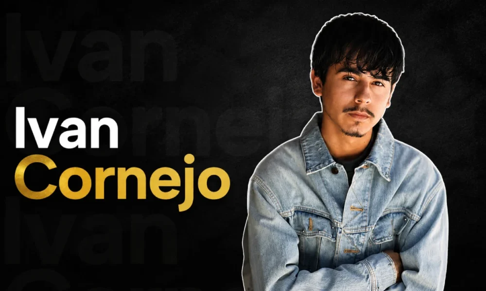 Ivan Cornejo during a photoshoot highlighting his music career and public profile.