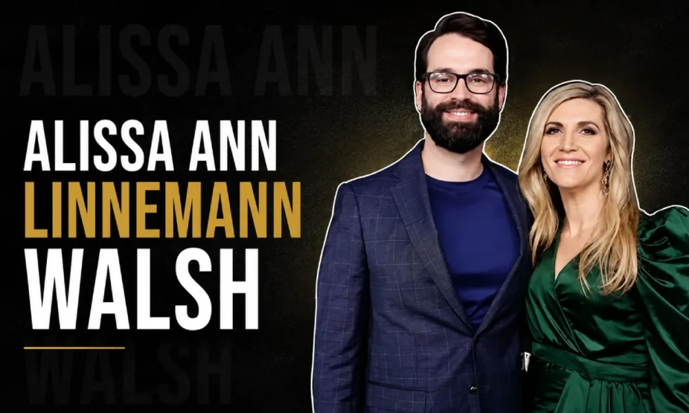 Alissa Ann Linnemann Walsh with her husband Matt Walsh