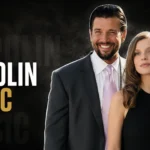 Carolin Bacic standing beside Steve Bacic at a public event