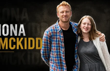 Iona McKidd with her father Kevin McKidd