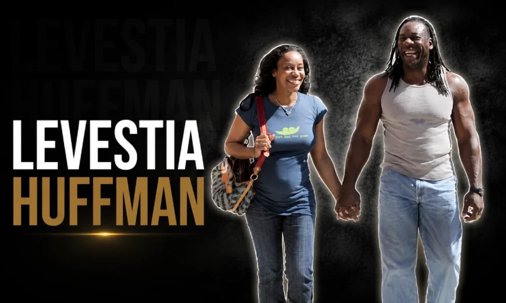 Levestia Huffman walking with Booker T