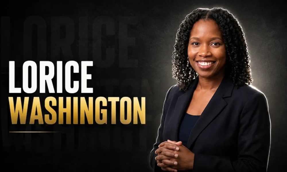 Lorice Washington in a rare public appearance