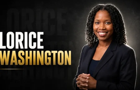 Lorice Washington in a rare public appearance
